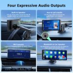 LAMTTO 9.26-inch Wireless CarPlay Screen for Car Compatable with Apple CarPlay& Android Auto,Portable Car Stereo with GPS Navigation,Bluetooth,Mirror Link,Drive Play,Touch Screen for All Vehicles - Image 7
