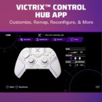 PDP Victrix Pro BFG Wireless Gaming Controller for Playstation 5 / PS5, PS4, PC, Modular Esports Gamepad, Remappable Buttons, Customizable Triggers/Paddles/D-Pad/Fightpad, PC App, White - Image 7