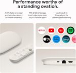 Google TV Streamer 4K - Fast Streaming Entertainment on Your TV with Voice Search Remote - Watch Movies, Shows, Live TV, and Netflix in 4K HDR - Smart Home Control - 32 GB of Storage - Porcelain - Image 6