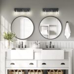 Espird Bathroom Vanity Light, 3 Light Matte Black Vanity Lights with Clear Glass Shade, 22in Modern Wall Sconces, Bathroom Lighting Fixtures Over Mirror for Living Room - Image 8