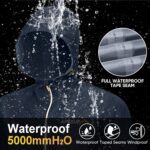 APEXUP Packable Rain Jacket Men with Reflective Zipper, Lightweight Waterproof Raincoat, Mens Rain Jacket for Outdoor Sports - Image 4