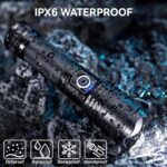 Rechargeable LED Flashlights High Lumens, 90,000 Lumens Super Bright Flashlights with 5 Modes, Waterproof Powerful Flash Light Multifunctional Flashlights for Home Camping Hiking(2 Pack) - Image 9
