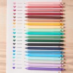 Kaco Gel Pens 20 Assorted Color Ink 0.5mm Fine Point, Cute Stationery Journaling Note Taking Pens Retractable Office Supplies - Image 4