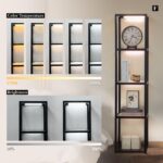 FENLO LED Glass Display Cabinet – Dimmable Lighted Furniture for Bedroom, Living Room, or Office – Glass Curio Cabinet Shelf Lamp with App + Remote Control + Adjustable Lighting Fantasy Lite - Image 4
