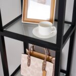 FENLO LED Glass Display Cabinet – Dimmable Lighted Furniture for Bedroom, Living Room, or Office – Glass Curio Cabinet Shelf Lamp with App + Remote Control + Adjustable Lighting Fantasy Lite - Image 6