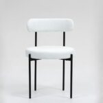 MCH Modern Round Dining Chairs Set of 4 – Upholstered Dining Room Chairs with Sturdy Metal Legs,Easy Assembly & Boucle Fabric for Kitchen,Living Room,and Bistro or Small Spaces - Image 3