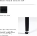 MCH Modern Round Dining Chairs Set of 4 – Upholstered Dining Room Chairs with Sturdy Metal Legs,Easy Assembly & Boucle Fabric for Kitchen,Living Room,and Bistro or Small Spaces - Image 8