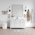 24Inch Matte Black Bathroom Hardware Set, Square Bath Towel Bar Set, SUS304 Stainless Steel Heavy Duty Towel Racks for Bathroom Wall Mounted (12pcs/24 inch) - Image 8