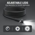 Triple Lens Borescope Inspection Camera, Teslong Professional Endoscope with Light, Digital Video Scope Camera, 5" IPS Screen, Waterproof Flexible Cable for Automotive/Home/Wall/Pipe/Car (16.5FT) - Image 7