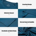 Cimic 5 Pack Men's Quick Dry Long Sleeve Shirts Moisture Wicking Sun Protection Performance T-Shirt Workout T Shirts Casual - Image 6