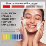 Gentle Exfoliating Face Wash for Deep Pore Cleanser and Blackhead Removal, Facial Cleanser for Oily Skin & Sensitive Skin, Double Cleansing Daily Facial Wash with Hyaluronic Acid + Glycerin, 3.52 Oz - Image 7