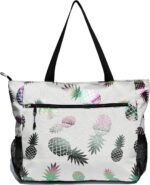 ESVAN LARGE BEACH BAG Water Resistant Lightweight 20 inch Women Oversize Tote Bag for Gym Beach Travel Pool Yoga Nurse - Image 9