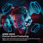 PHOINIKAS Gaming Headset for PS4, Xbox One, PC, Laptop, Mac, Nintendo Switch, 3.5MM PS4 Stereo Headset Over Ear Headphones with Noise-Cancelling Mic, Bass Surround - Camo - Image 4