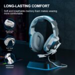 PHOINIKAS Gaming Headset for PS4, Xbox One, PC, Laptop, Mac, Nintendo Switch, 3.5MM PS4 Stereo Headset Over Ear Headphones with Noise-Cancelling Mic, Bass Surround - Camo - Image 6