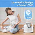 Neakasa by neabot P2 Pro Dog Grooming Kit, Dog Clippers Vacuum Suction 99% Hair, Pet Grooming with 5 Proven Tools, 2L Large-Capacity Easy Empty Dustbin for Dogs Cats Animals - Image 5