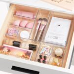 Vtopmart 44 PCS Clear Plastic Drawer Organizers Set, 4-Size Versatile Bathroom and Vanity Organizer Trays, Non-Slip Storage Containers for Makeup, Jewelries, Bedroom，Kitchen Utensils and Office - Image 4