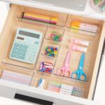 Vtopmart 44 PCS Clear Plastic Drawer Organizers Set, 4-Size Versatile Bathroom and Vanity Organizer Trays, Non-Slip Storage Containers for Makeup, Jewelries, Bedroom，Kitchen Utensils and Office - Image 5