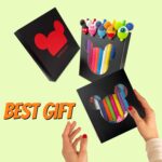 10pcs Mouse Head Character Ears Pens Set, Retr ctable Ballpoint Pen, Multi Color Jumbo Autograph Princess Pencil Signature Office Desk Stationary Accessories, Gift for Teacher Student - Image 3
