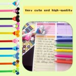 10pcs Mouse Head Character Ears Pens Set, Retr ctable Ballpoint Pen, Multi Color Jumbo Autograph Princess Pencil Signature Office Desk Stationary Accessories, Gift for Teacher Student - Image 7
