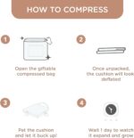 Codi 6 Pack Dining Chair Cushions, Thick Chairs Pads for Indoor Kitchen Room - Washable, Non-Slip Seat Cushion with Ties, 16.5"x16.5"x 3.5", Set of 6, Navy - Image 9