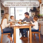 Codi 6 Pack Dining Chair Cushions, Thick Chairs Pads for Indoor Kitchen Room - Washable, Non-Slip Seat Cushion with Ties, 16.5"x16.5"x 3.5", Set of 6, Navy - Image 10