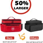 BAGSFY Travel Medicine Bag Organizer, Medical Bag Empty, Pill Bottle Organizer for Home, Large Medication Storage, Travel Carrying Case First Aid Kit Bags Empty, Emergency Kit. - Image 9