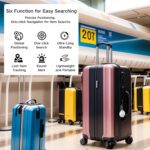 Smart Tracker | Bluetooth Luggage Tracker Works with Apple Find My (iOS Required), Keys Finder and Item Locator for Luggage, Backpack, Pets & Car | Replaceable Battery （Black） - Image 5