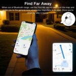 Smart Tracker | Bluetooth Luggage Tracker Works with Apple Find My (iOS Required), Keys Finder and Item Locator for Luggage, Backpack, Pets & Car | Replaceable Battery （Black） - Image 6