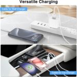 Car Carplay Cable for iPhone 16 15 Pro/Pro Max/Plus,3/3/6/6FT USB A to USB C Fast Charging Cord for iPhone 16 15 Charger,USBC Car Charger for Apple 16 15/iPad Pro-Dark Blue - Image 6