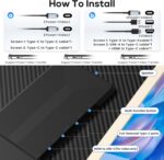 Redalf 15.6" Laptop Screen Extender, 1080P FHD Triple Portable Laptop Monitor Extender,Detachable Screen Travel Monitor for 13"-17.3" Laptops (Mac/Wins/Chrome/Dex) - Image 5