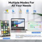 Redalf 15.6" Laptop Screen Extender, 1080P FHD Triple Portable Laptop Monitor Extender,Detachable Screen Travel Monitor for 13"-17.3" Laptops (Mac/Wins/Chrome/Dex) - Image 6