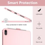 TQQ Touch iPad 10th Generation Case with Keyboard (10.9", 2022) & iPad (A16) 11th Gen (11", 2025) - 360° Rotatable, Thin & Light, Multi-Touch Trackpad Compatible with 10.9 inch 10th Gen (Pink) - Image 4
