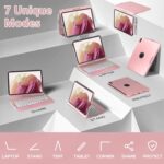 TQQ Touch iPad 10th Generation Case with Keyboard (10.9", 2022) & iPad (A16) 11th Gen (11", 2025) - 360° Rotatable, Thin & Light, Multi-Touch Trackpad Compatible with 10.9 inch 10th Gen (Pink) - Image 6