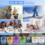 Kids Camera Instant Print - Dual-Lens Selfie Cameras, Portable Toddler Digital Camera Toy with 3 Roll Paper - Christmas Birthday Idea Gift for 3 4 5 6 7 8 9 10 11 12 Years Old Boys 32G (Blue) - Image 5