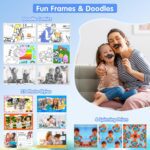 Kids Camera Instant Print - Dual-Lens Selfie Cameras, Portable Toddler Digital Camera Toy with 3 Roll Paper - Christmas Birthday Idea Gift for 3 4 5 6 7 8 9 10 11 12 Years Old Boys 32G (Blue) - Image 6