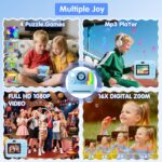 Kids Camera Instant Print - Dual-Lens Selfie Cameras, Portable Toddler Digital Camera Toy with 3 Roll Paper - Christmas Birthday Idea Gift for 3 4 5 6 7 8 9 10 11 12 Years Old Boys 32G (Blue) - Image 7