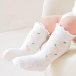 Baby Knee High Socks Non Slip Grip Ankle Socks Ruffled Long Stockings for Infants Toddlers Kids Boys Girls Spring - Image 4