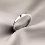 KAERUN Initial Rings for Women Non Tarnish 14K Silver Plated Cute Stackable Initial Letter Ring Dainty Thin Capital A-Z Thumb Rings Pinky Alphabet Ring Jewelry Gifts Size 6 7 8 9 10 - Image 6