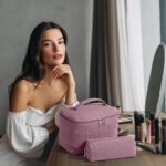 MAGEFY 2Pcs Makeup Bag,Cosmetic Bag Large Capacity with Handle Small Makeup Bag for Purse, Travel Makeup Pouch for Women - Image 6