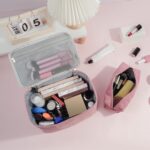 MAGEFY 2Pcs Makeup Bag,Cosmetic Bag Large Capacity with Handle Small Makeup Bag for Purse, Travel Makeup Pouch for Women - Image 7