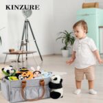 Baby Diaper Caddy Organizer Nursery Diaper Bag Storage Waterproof Car Diaper Caddy with Lid for Newborn Essentials - Image 7