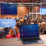 TTQ Wireless HDMI Transmitter and Receiver, TTQ Wireless HDMI Extender 4K Supported, Metal Housing, LED Display, 100FT Range, 2.4G&5G, for PC/Laptop/Camera/HDTV/Projector/TV Box - Image 5