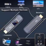 TTQ Wireless HDMI Transmitter and Receiver, TTQ Wireless HDMI Extender 4K Supported, Metal Housing, LED Display, 100FT Range, 2.4G&5G, for PC/Laptop/Camera/HDTV/Projector/TV Box - Image 7