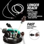 OEMTOOLS 24389 Manual Fluid Extractor Pump, 1.4 Gallon (5.3L) Oil Extractor Pump Capacity, Use for Oil, Coolant, and Transmission Fluid, 2 Dipstick Adapters, 5ft Hose - Image 4