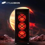 STGAubron Gaming PC Desktop, GeForce RTX 2070 8G Graphics, Intel Core i5-10400F up to 4.3G, 32G DDR4, 2T SSD, WiFi, BT 5.0, RGB Fan x6, RGB BT Sound Bar & Gaming Mic, Windows 11 Home - Image 3