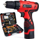 Tool Set with Drill, 108Pcs Cordless Drill Household Power Tools Set with 16.8V Lithium Driver Claw Hammer Wrenches Pliers DIY Accessories Tool Kit - Image 5