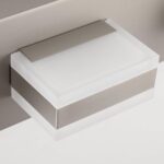 SOLFART Bathroom Vanity Lights Brushed Nickel Light Fixtures for Bathroom Above Mirror 4 Light Led Lights Bath Lighting Fixture Nickel - Image 9