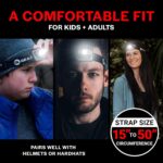 GearLight 2Pack LED Headlamp - Outdoor Camping Head Lamps with Adjustable Headband - Lightweight Battery Powered Bright Flashlight Headlight with 7 Modes and Pivotable Head and Red Light - Image 8
