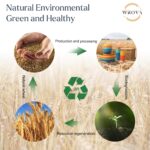 Wheat Straw Dinnerware Set of 32, Unbreakable Dinner Plates and Bowls Dishes Sets Service for 8,Dishwasher Safe Dinnerware Sets for Kitchen and Camping.Vibrant Series - Image 9