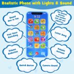 Play Purse for Little Boys Ages 3-6, My First Wallet Toy with Waist Bag, Dinosaur Wallet, Sunglasses, Smartphone, Smartwatch, Car Keys, Life Cards and Fake Money - Image 3